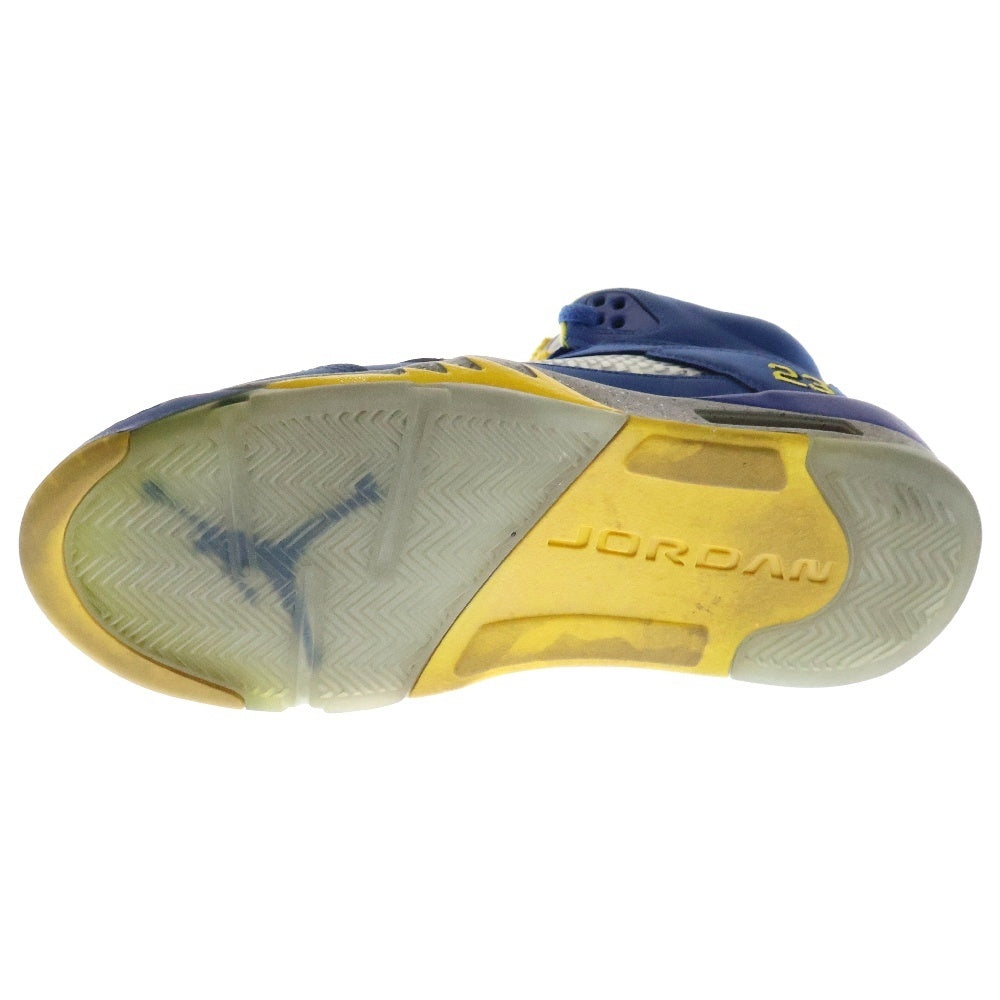 NIKE(ナイキ) AIR JORDAN 5 JSP Laney エア ジョーダン 5 JSP レイニー ハイカットスニーカー ブルー/イエロー US8/26cm CD2720-400