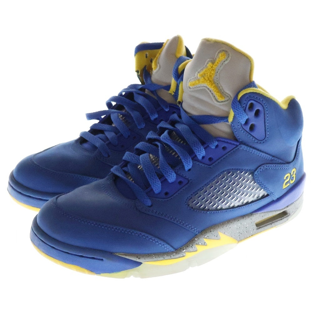 NIKE(ナイキ) AIR JORDAN 5 JSP Laney エア ジョーダン 5 JSP レイニー ハイカットスニーカー ブルー/イエロー US8/26cm CD2720-400