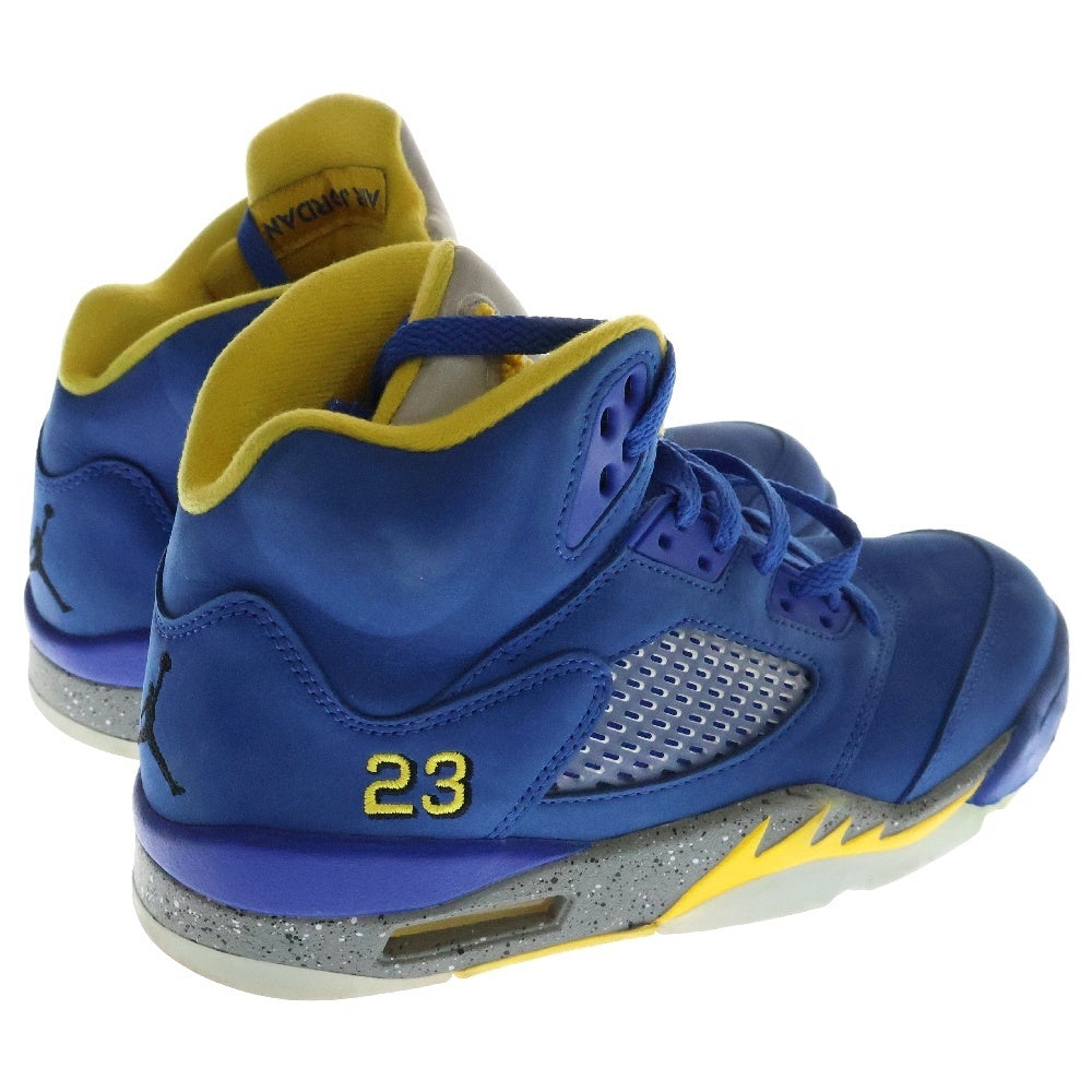 NIKE(ナイキ) AIR JORDAN 5 JSP Laney エア ジョーダン 5 JSP レイニー ハイカットスニーカー ブルー/イエロー US8/26cm CD2720-400