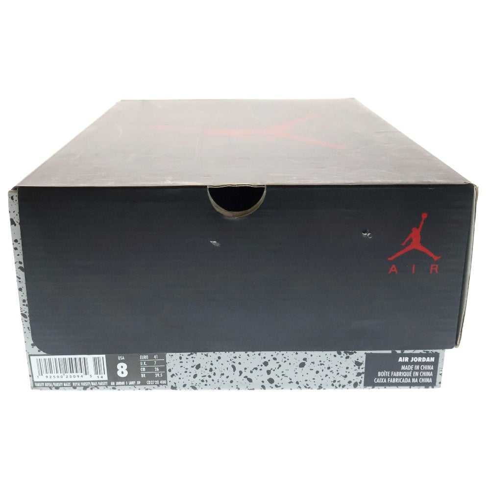NIKE(ナイキ) AIR JORDAN 5 JSP Laney エア ジョーダン 5 JSP レイニー ハイカットスニーカー ブルー/イエロー US8/26cm CD2720-400