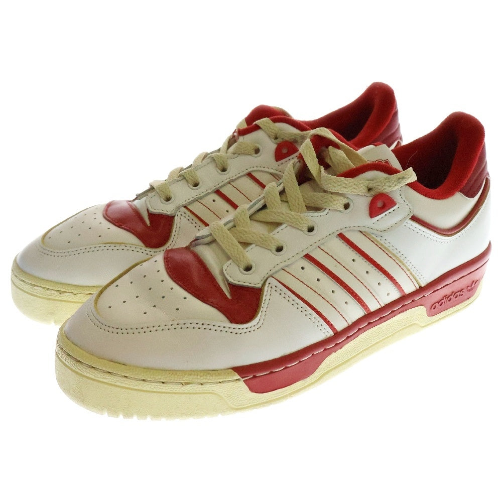 adidas(アディダス) RIVALRY LOW 86 GZ2557 ライバルリー ローカットスニーカー ホワイト/レッド US8.5/26.5cm