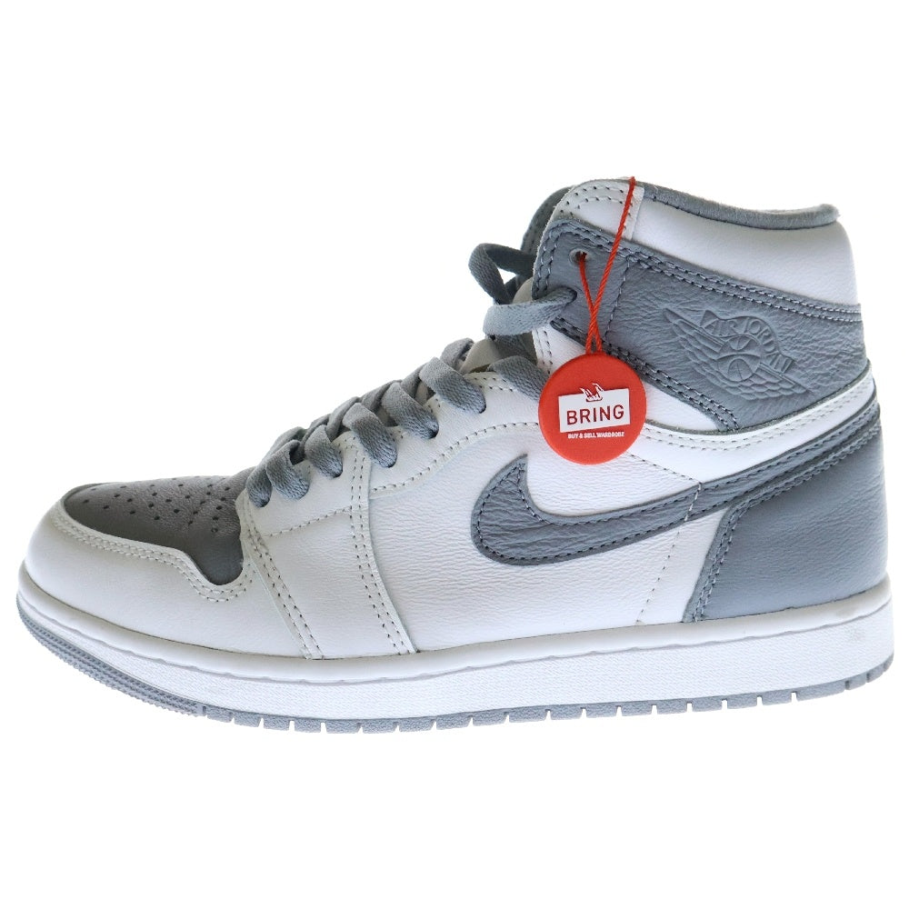 NIKE(ナイキ) AIR JORDAN 1 RETRO HIGH OG WHITE CEMENT 555088-037 エアジョーダン1 ホワイトセメント ハイカットスニーカー ホワイト/グレー US8/26.0cm