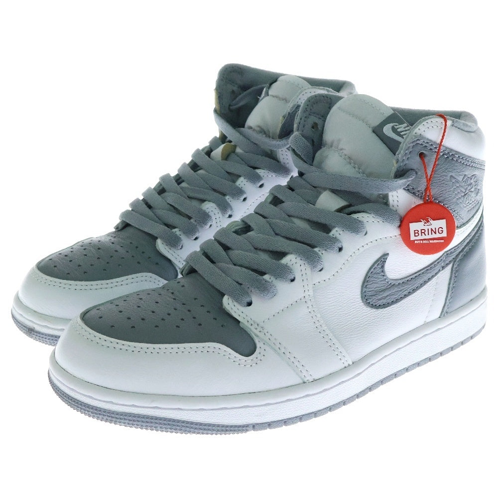 NIKE(ナイキ) AIR JORDAN 1 RETRO HIGH OG WHITE CEMENT 555088-037 エアジョーダン1 ホワイトセメント ハイカットスニーカー ホワイト/グレー US8/26.0cm
