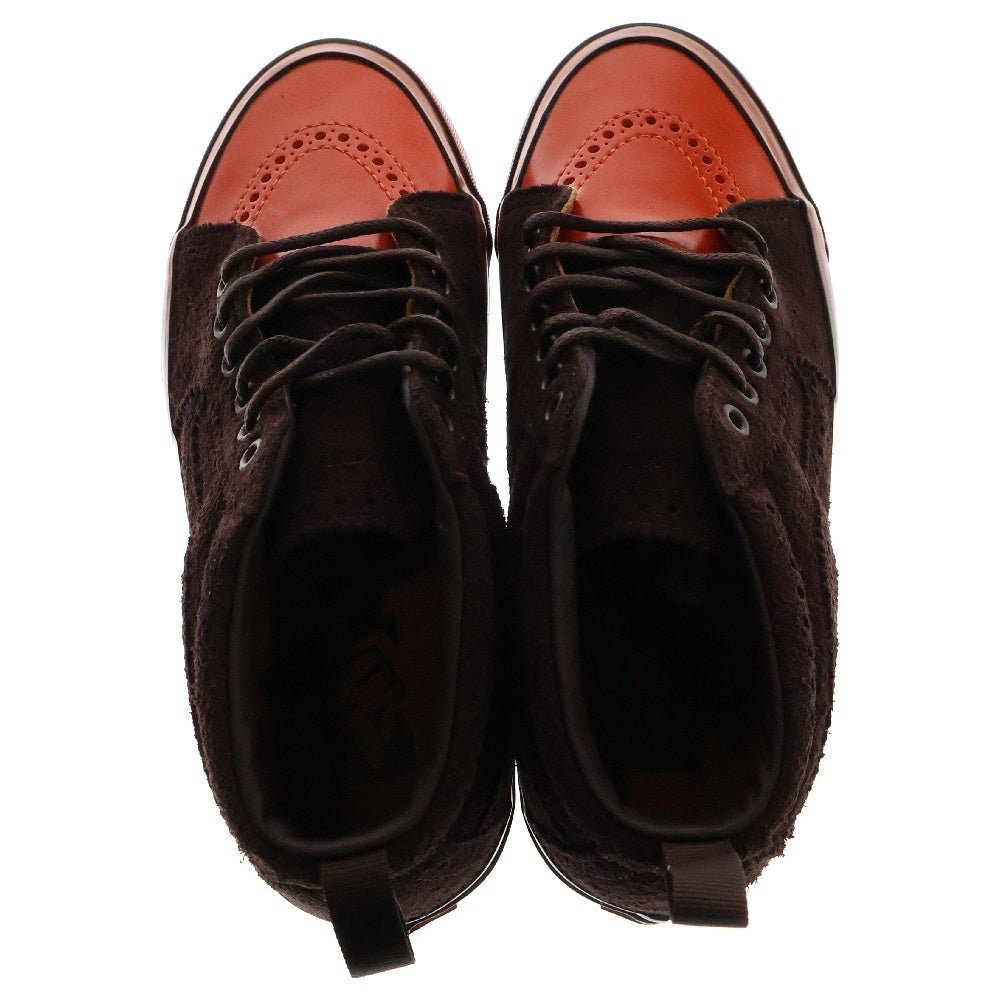 VANS(ヴァンズ) SK8-MID REISSUE 83 BROGUE VN000S676CB スケートミッド リシュー83 ブローグ ミッドカットスニーカー ブラウン US8/26.0cm