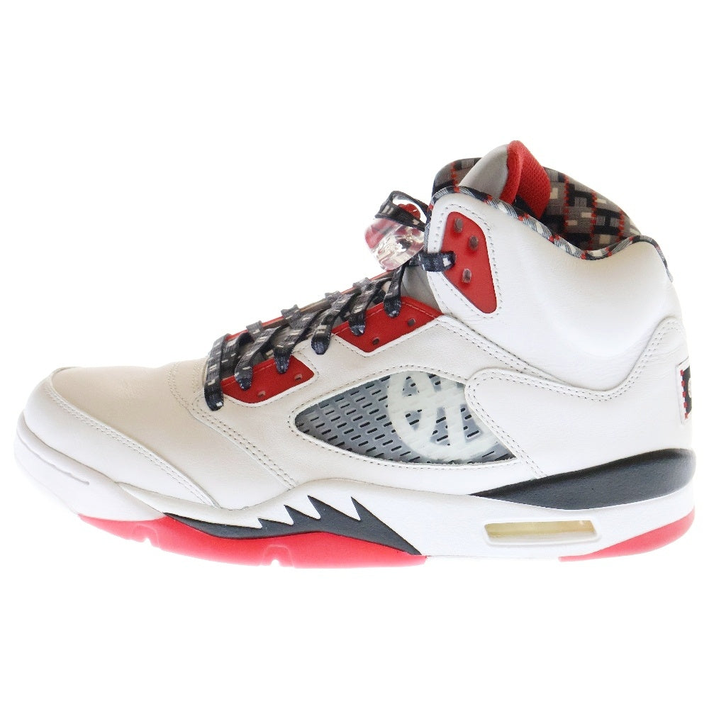 NIKE(ナイキ) AIR JORDAN 5 QUAI54 エアジョーダン5 クアイ54 ハイカットスニーカー DJ7903-106 US10.5/28.5cm ホワイト/レッド