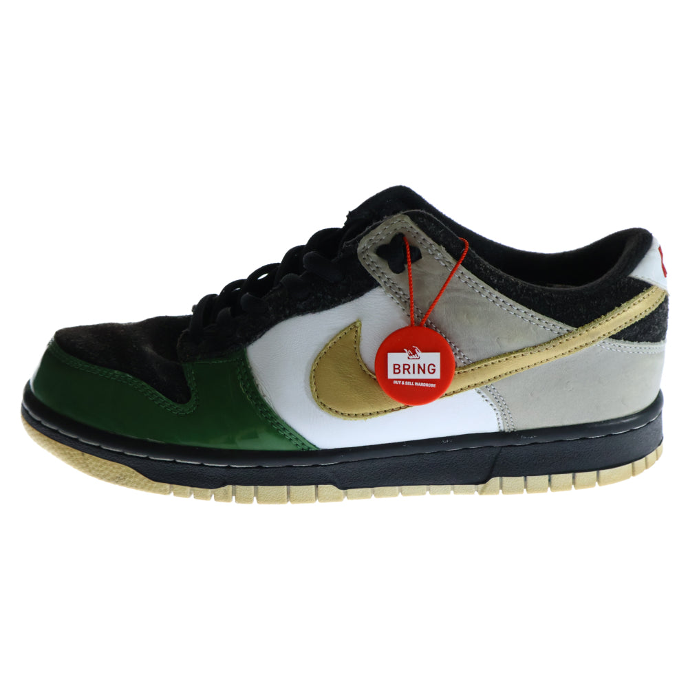 NIKE(ナイキ) ×mita sneakers DUNK LOW JP QS WOLF ミタスニーカーズ 温故知新 ダンク ローカットスニーカー ブラック/グリーン US8/26cm AA4414-001