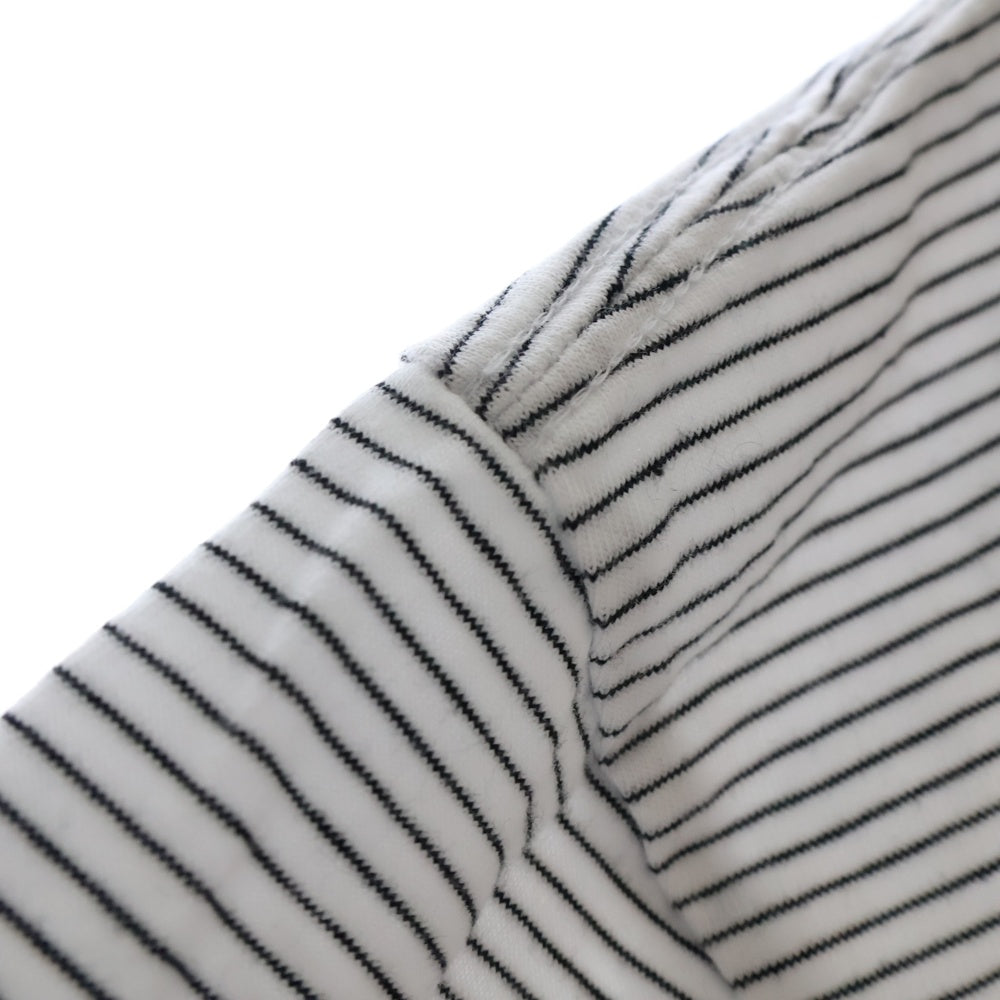 The Ennoy Professional(エンノイプロフェッショナル) 22SS Border Tee ショートスリーブボーダー半袖Tシャツ 半袖カットソー SS22BRENCT05AM ホワイト/ブラック