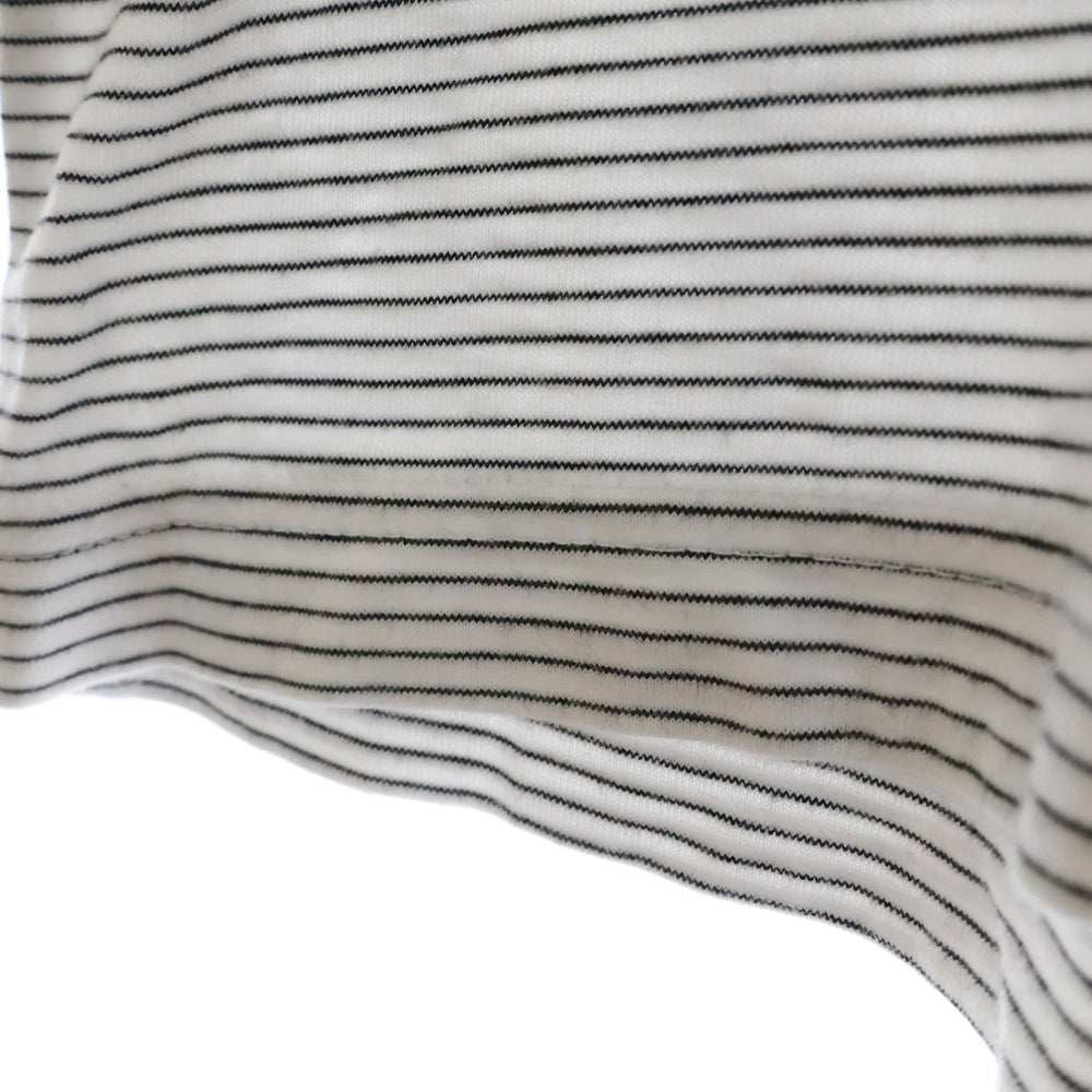 The Ennoy Professional(エンノイプロフェッショナル) 22SS Border Tee ショートスリーブボーダー半袖Tシャツ 半袖カットソー SS22BRENCT05AM ホワイト/ブラック