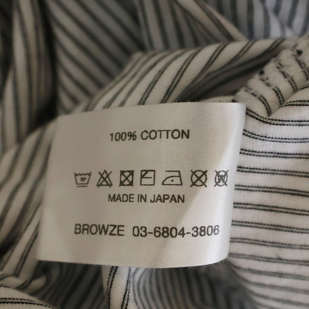 The Ennoy Professional(エンノイプロフェッショナル) 22SS Border Tee ショートスリーブボーダー半袖Tシャツ 半袖カットソー SS22BRENCT05AM ホワイト/ブラック