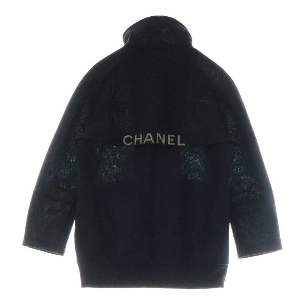 CHANEL(シャネル) 03P ロゴ メッシュ ジップアップジャケット ブラック レディース P21091V12485