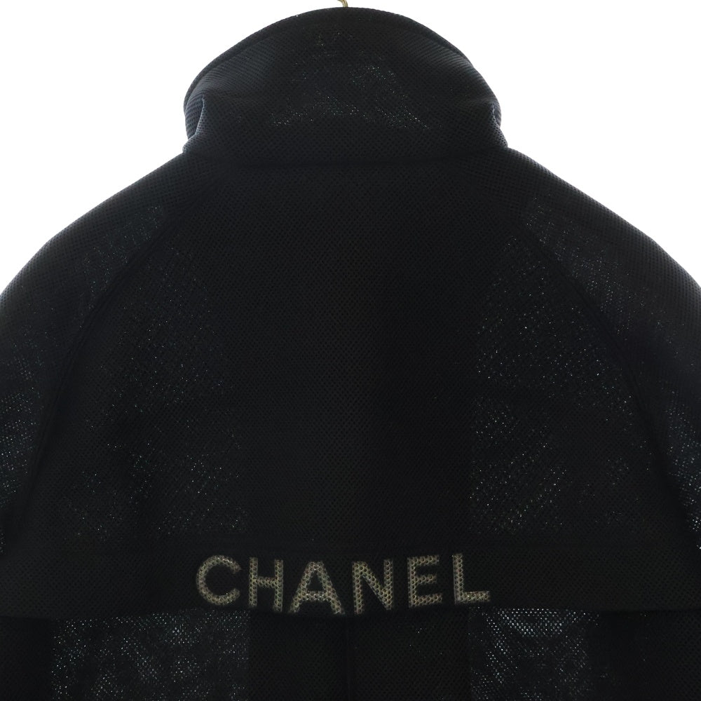 CHANEL(シャネル) 03P ロゴ メッシュ ジップアップジャケット ブラック レディース P21091V12485