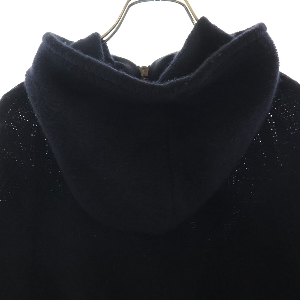 CHANEL(シャネル) 06AW ココジップ カシミヤ フード ジップアップポンチョ ジャケット ブラック レディース P29201K00196