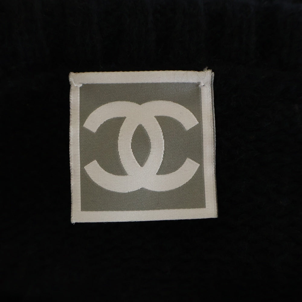CHANEL(シャネル) 06AW ココジップ カシミヤ フード ジップアップポンチョ ジャケット ブラック レディース P29201K00196