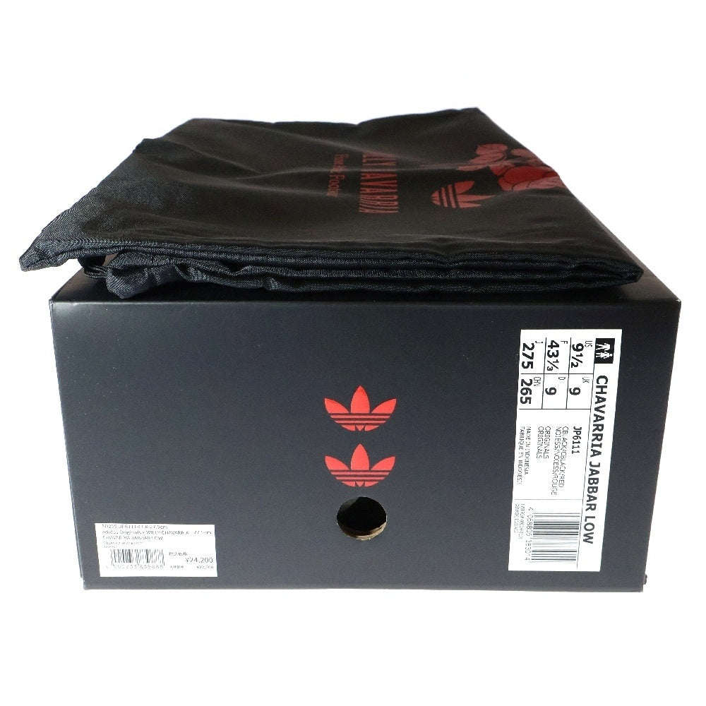 adidas(アディダス) CHAVARRIA JABBAR LOW CORE チャバリア ジャバー ローカットスニーカー JP6111 US9.5/27.5cm ブラック/レッド