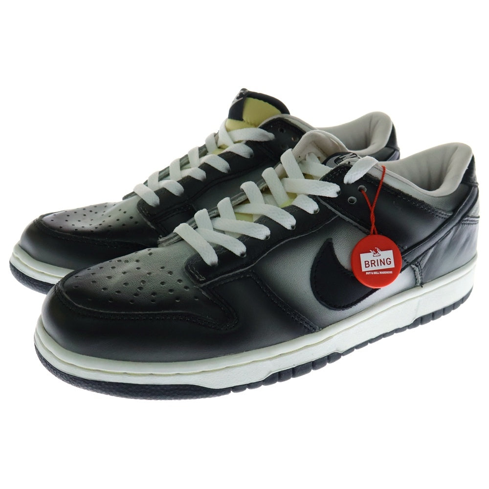 NIKE(ナイキ) 【観賞用2003年製】 ×ERIC HAZE DUNK LOW PREMIUM WHITE 306793-101 ダンクロー プレミアム エリックヘイズ US9.5/27.5cm ブラック/ホワイト