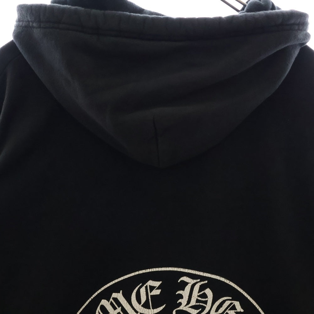 CHROME HEARTS(クロムハーツ) SWTSHRT PLVR 東京限定 ホースシュープリント プルオーバースウェットパーカー フーディ ブラック