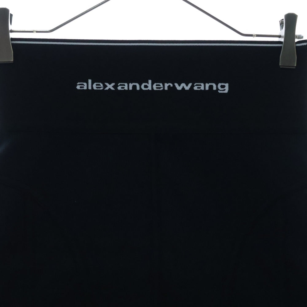 ALEXANDER WANG(アレキサンダーワン) ウエストロゴニットタイトスカート ショートスカート 1CC1225217 ブラック レディース