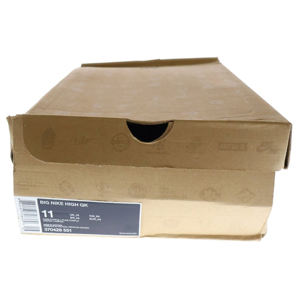 NIKE(ナイキ) 【観賞用2009年製】 BIG NIKE HIGH QK ビッグナイキハイカットスニーカー 370428-551 US11/29cm パープル