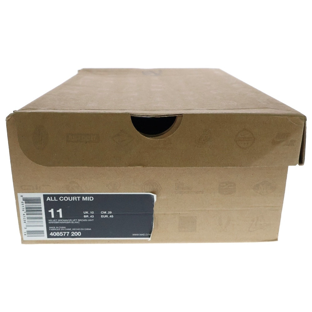 NIKE(ナイキ) 【観賞用2009年製】 ALL COURT MID 408577-200 オールコート ミッドカットスニーカー ブラウン US11/29.0cm
