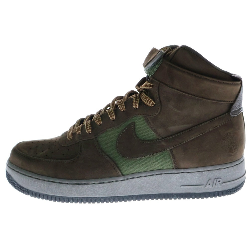 NIKE(ナイキ) 【観賞用2007年製】 AIR FORCE 1 HI PREMIUM 318431-321 エアフォース1 ハイカットスニーカー ブラウン US11/29.0cm