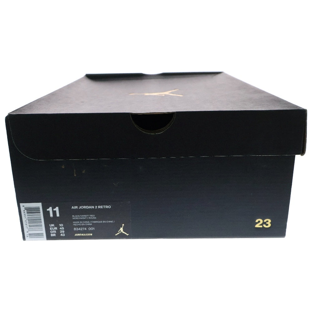 NIKE(ナイキ) AIR JORDAN 2 RETRO エアジョーダン2 レトロローカットスニーカー 834274-001 US11/29.0cm ブラック
