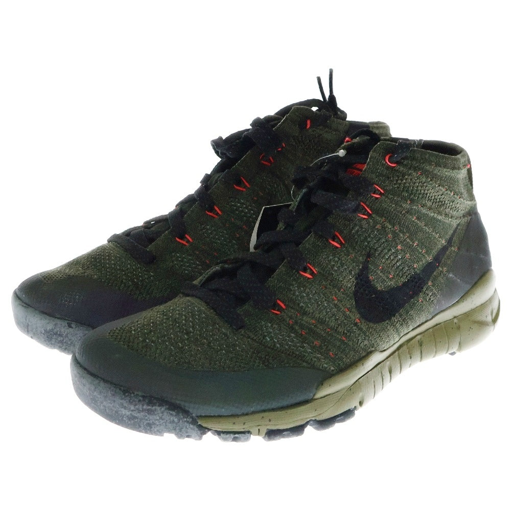 NIKE(ナイキ) 【観賞用2015年製】FLYKNIT TRNR CHUKKA FSB 805092-300 フライニット トレイナー チャッカ ローカットスニーカー カーキ US11/29.0cm