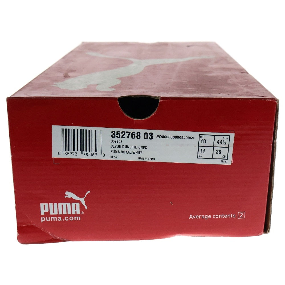 PUMA(プーマ) ×UNDEFEATED CLYDE アンディフィーテッド クライド ローカットスニーカー 352768-04 US11/29.0cm ブルー