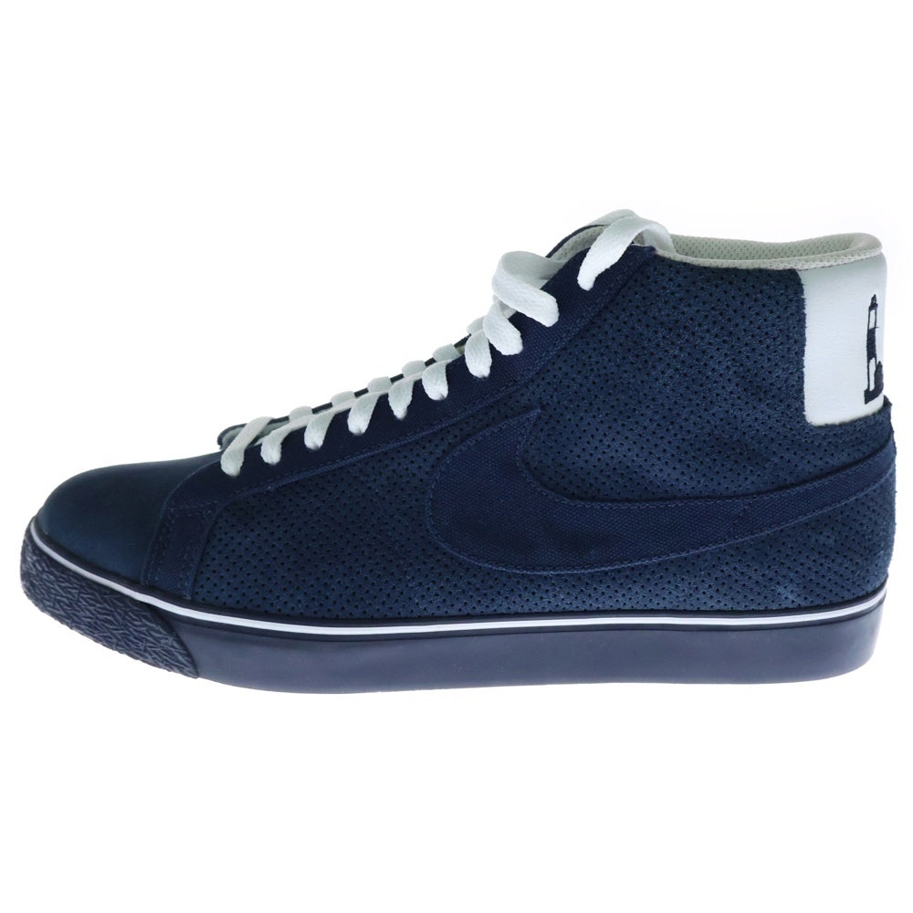 NIKE SB(ナイキエスビー) 【観賞用2010年製】BLAZER PREMIUM SB ブレザープレミアム ハイカットスニーカー 314070-401 US11/29.0cm ネイビー