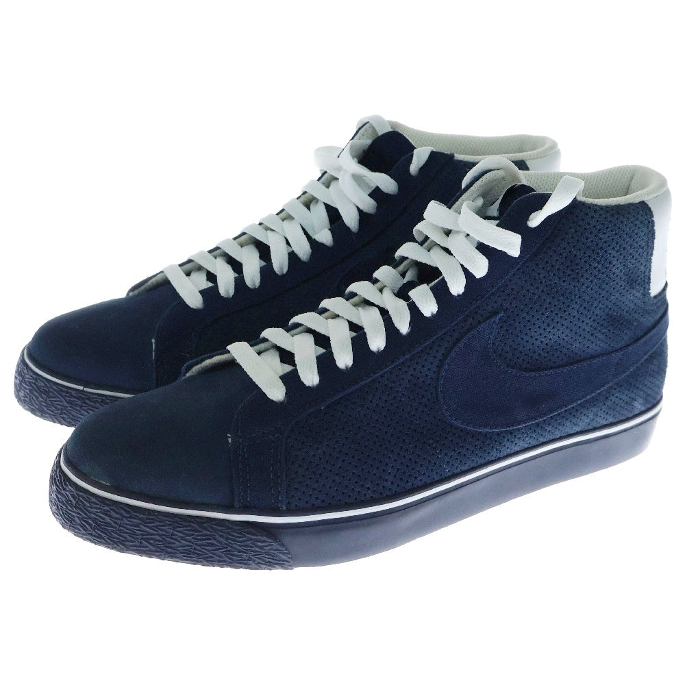 NIKE SB(ナイキエスビー) 【観賞用2010年製】BLAZER PREMIUM SB ブレザープレミアム ハイカットスニーカー 314070-401 US11/29.0cm ネイビー