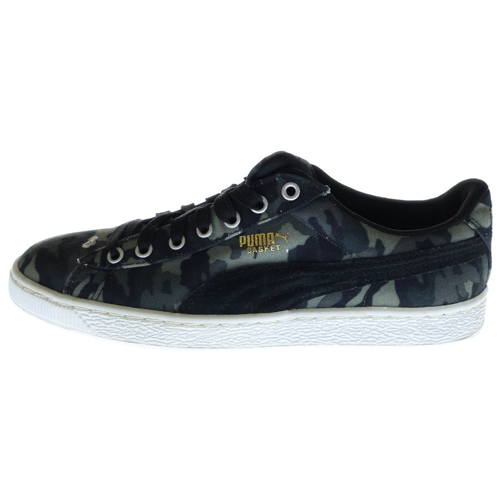 PUMA(プーマ) BASKET CANVAS バスケットキャンバス ローカットスニーカー 358630-02 US11/29.0cm グリーン