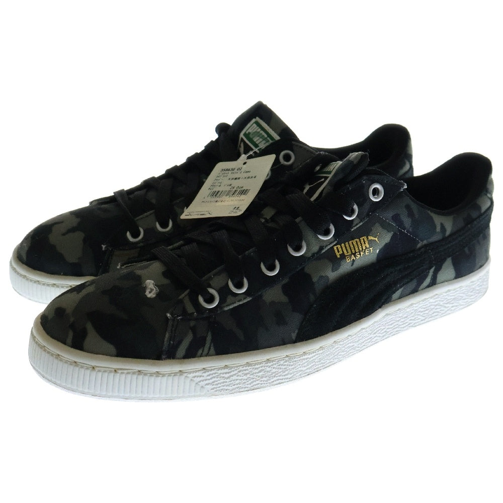 PUMA(プーマ) BASKET CANVAS バスケットキャンバス ローカットスニーカー 358630-02 US11/29.0cm グリーン