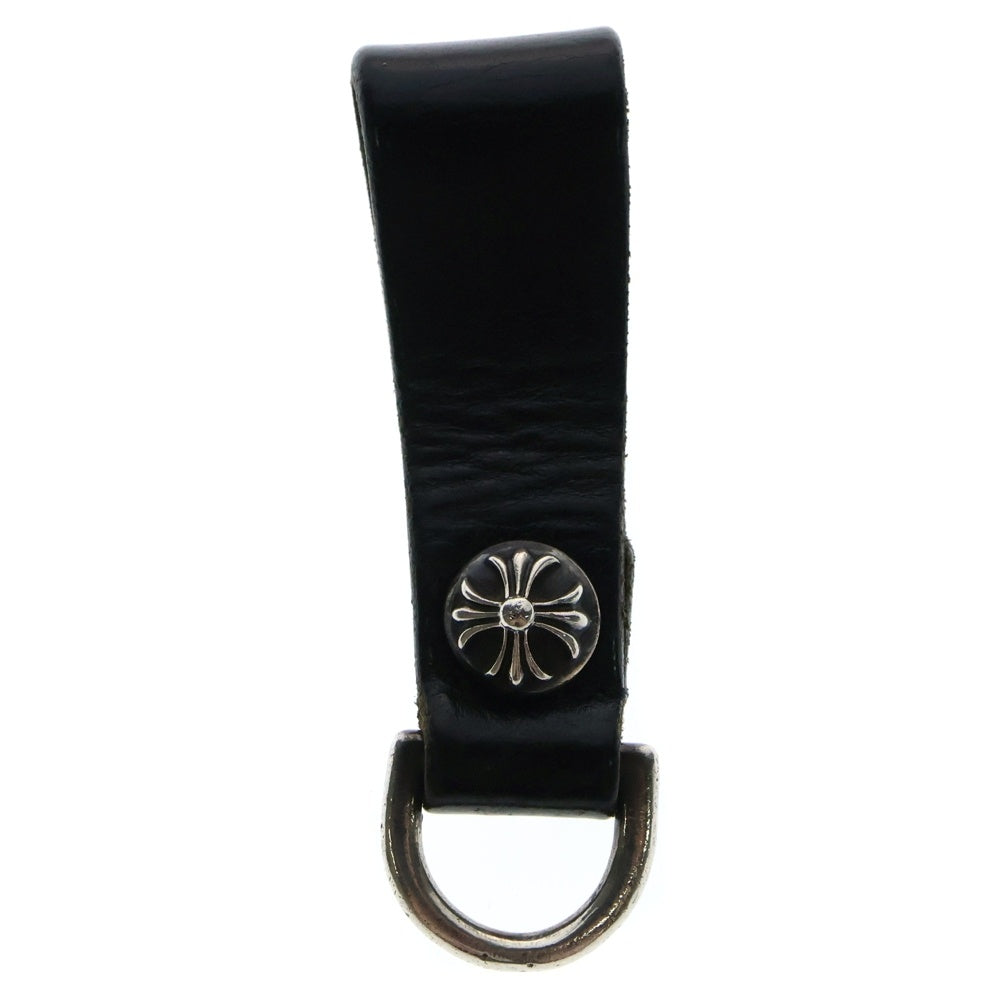 CHROME HEARTS(クロムハーツ) BELT LOOP D RING Dリング クロスボールベルトループ ブラック/シルバー BCA415