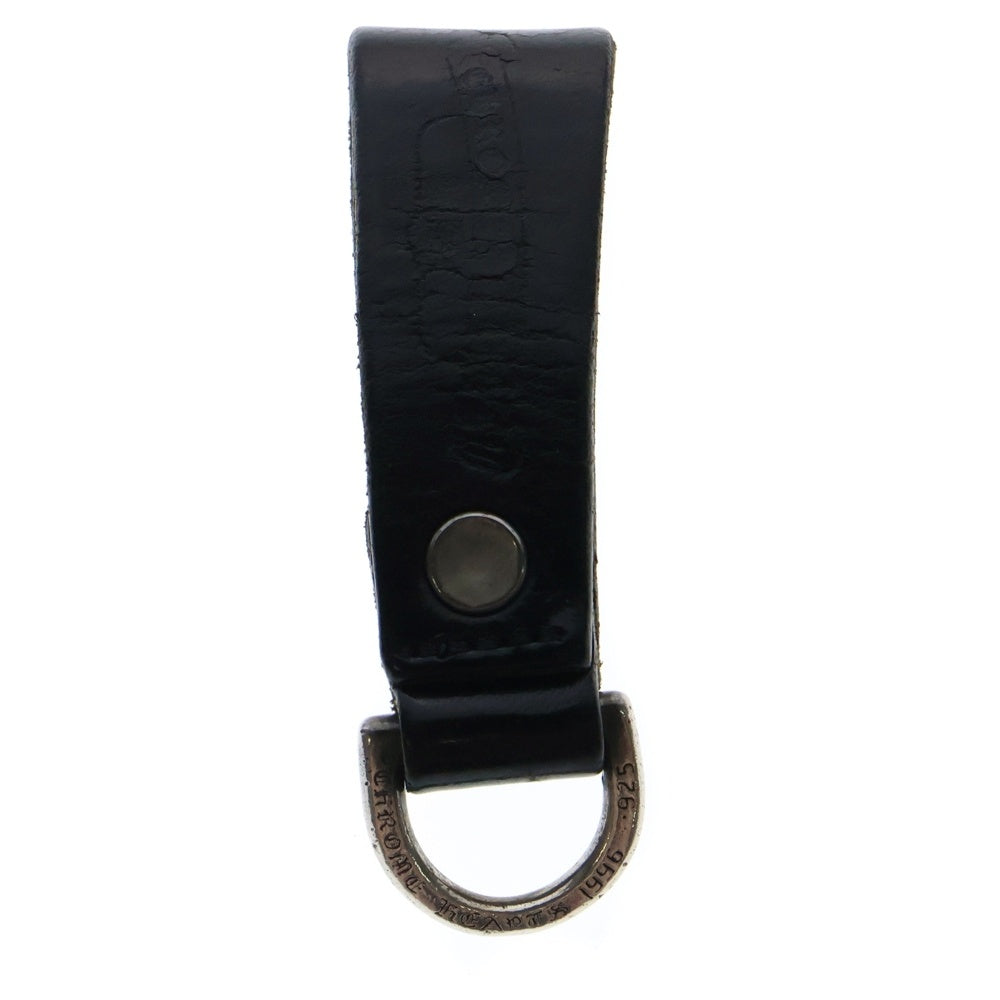 CHROME HEARTS(クロムハーツ) BELT LOOP D RING Dリング クロスボールベルトループ ブラック/シルバー BCA415