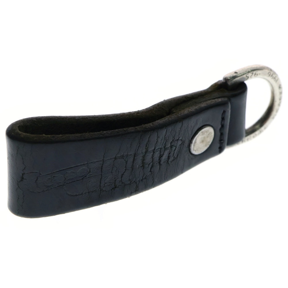 CHROME HEARTS(クロムハーツ) BELT LOOP D RING Dリング クロスボールベルトループ ブラック/シルバー BCA415