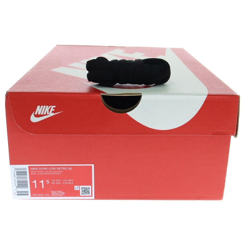 NIKE(ナイキ) DUNK LOW RETRO SE ダンク レトロ ローカットスニーカー HQ1932-700 US11.5/29.5cm ブラウン