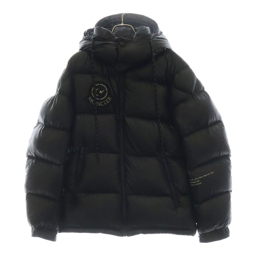 MONCLER(モンクレール) 21AW × FRAGMENT DESIGN HANTIUM JACKET G209U1A00017 × フラグメントデザイン バックプリント ダウンジャケット アウター ブラック