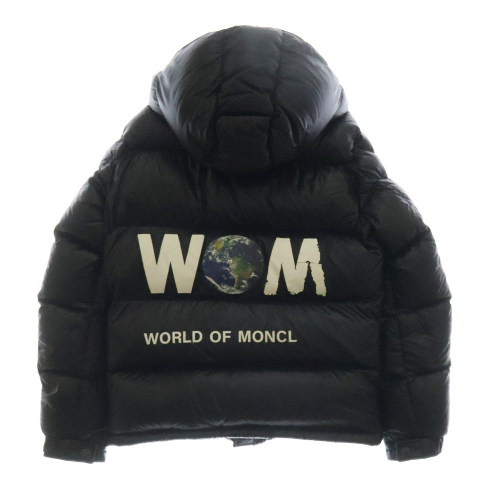 MONCLER(モンクレール) 21AW × FRAGMENT DESIGN HANTIUM JACKET G209U1A00017 × フラグメントデザイン バックプリント ダウンジャケット アウター ブラック