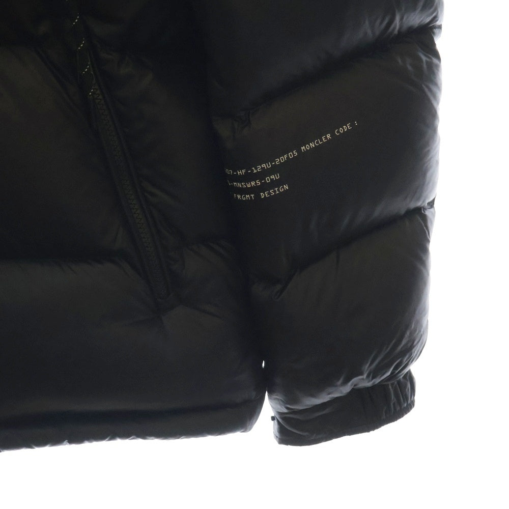 MONCLER(モンクレール) 21AW × FRAGMENT DESIGN HANTIUM JACKET G209U1A00017 × フラグメントデザイン バックプリント ダウンジャケット アウター ブラック