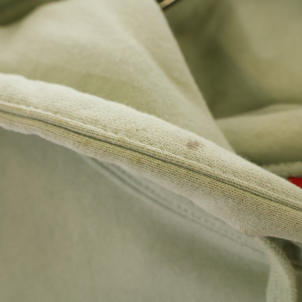 SUPREME(シュプリーム) 22AW Satin Applique Hooded Sweatshirt Mint サテンアップリケ バックロゴプルオーバーパーカー ミントグリーン