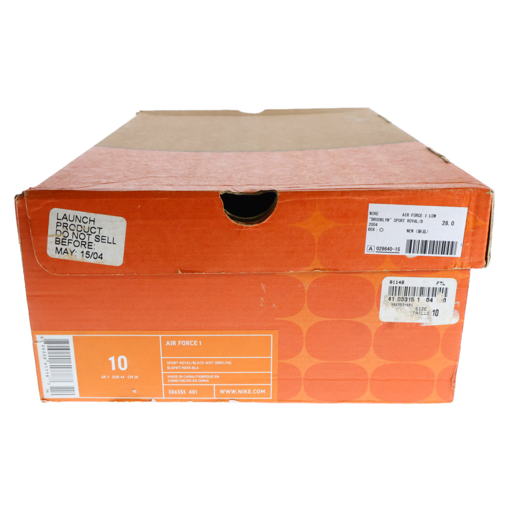 NIKE(ナイキ) 【観賞用2004年製】 AIR FORCE1 LOW BROOKLYN 306353-401 国内未発売 エアフォース1 ブルックリン ローカットスニーカー US10/28cm ブルー