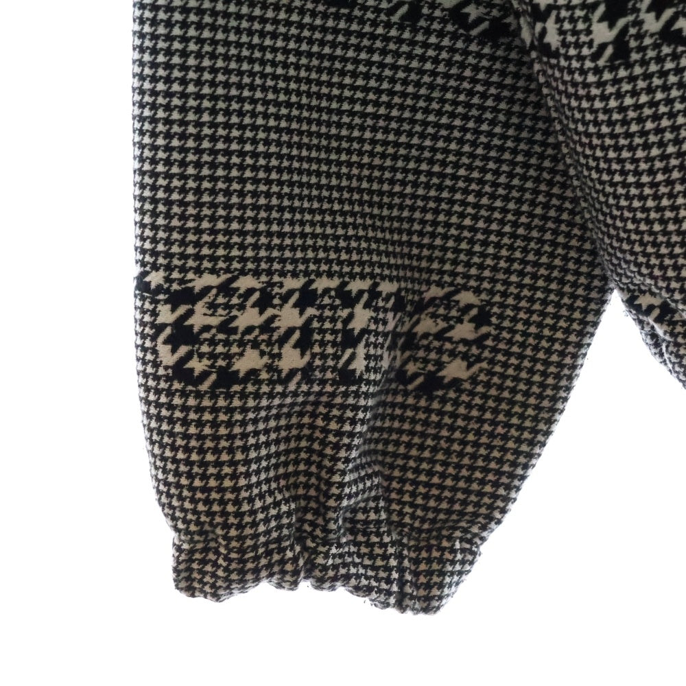SUPREME(シュプリーム) 20AW Houndstooth Logos Snap Front Jacket ウーブンパターン スナップフフロントジャケット ホワイト/ブラック