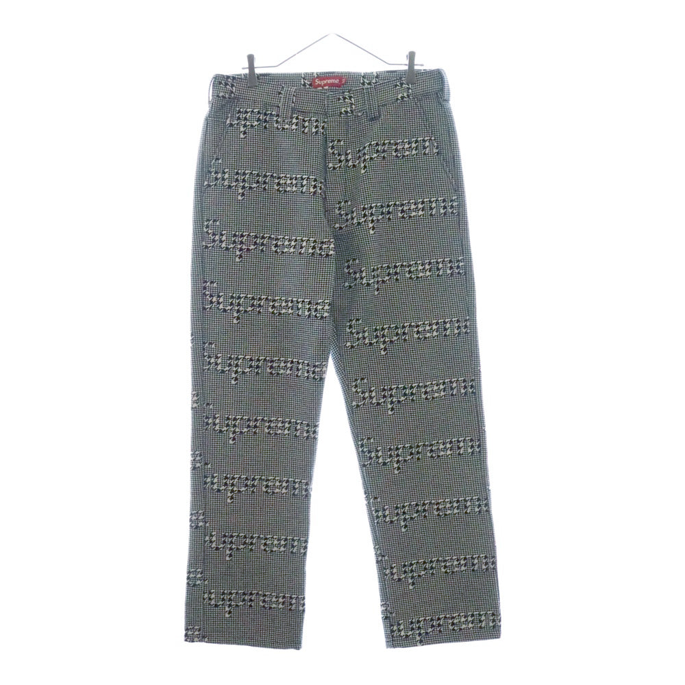 SUPREME(シュプリーム) 20AW Work Pant Black Houndstooth ワークパンツ ブラックハウンドトゥース