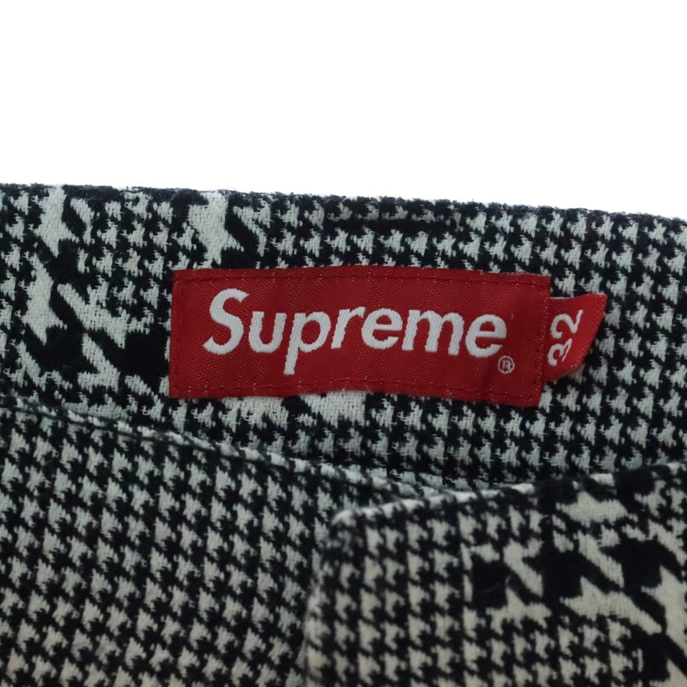 SUPREME(シュプリーム) 20AW Work Pant Black Houndstooth ワークパンツ ブラックハウンドトゥース