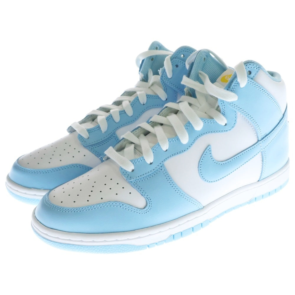 NIKE(ナイキ) DUNK HIGH BLUE CHILL ダンクハイ ブルーチル ハイカットスニーカー DD1399-401 US10.5/28.5cm ホワイト/ブルー