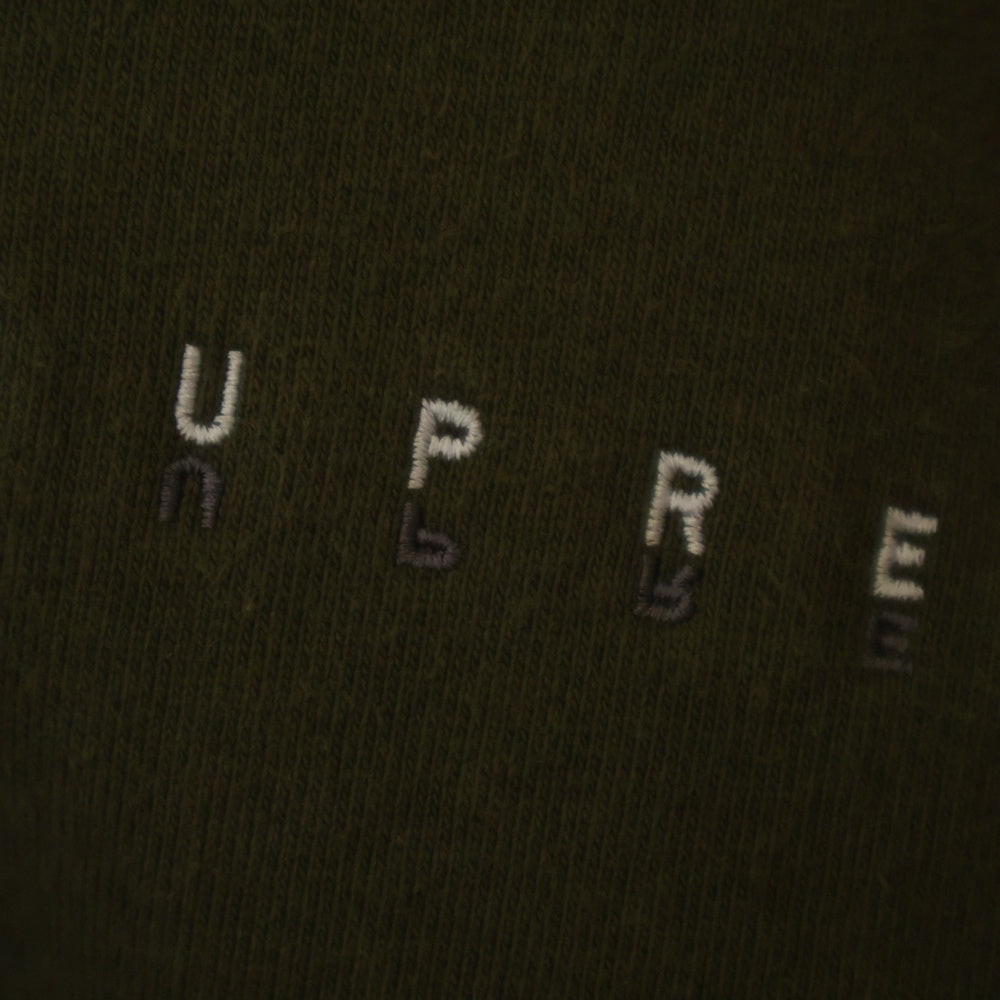 SUPREME(シュプリーム) 19AW Globe Zip Up Hooded Sweatshirt 葵産業刺繍 ジップアップフーデッドパーカー グリーン