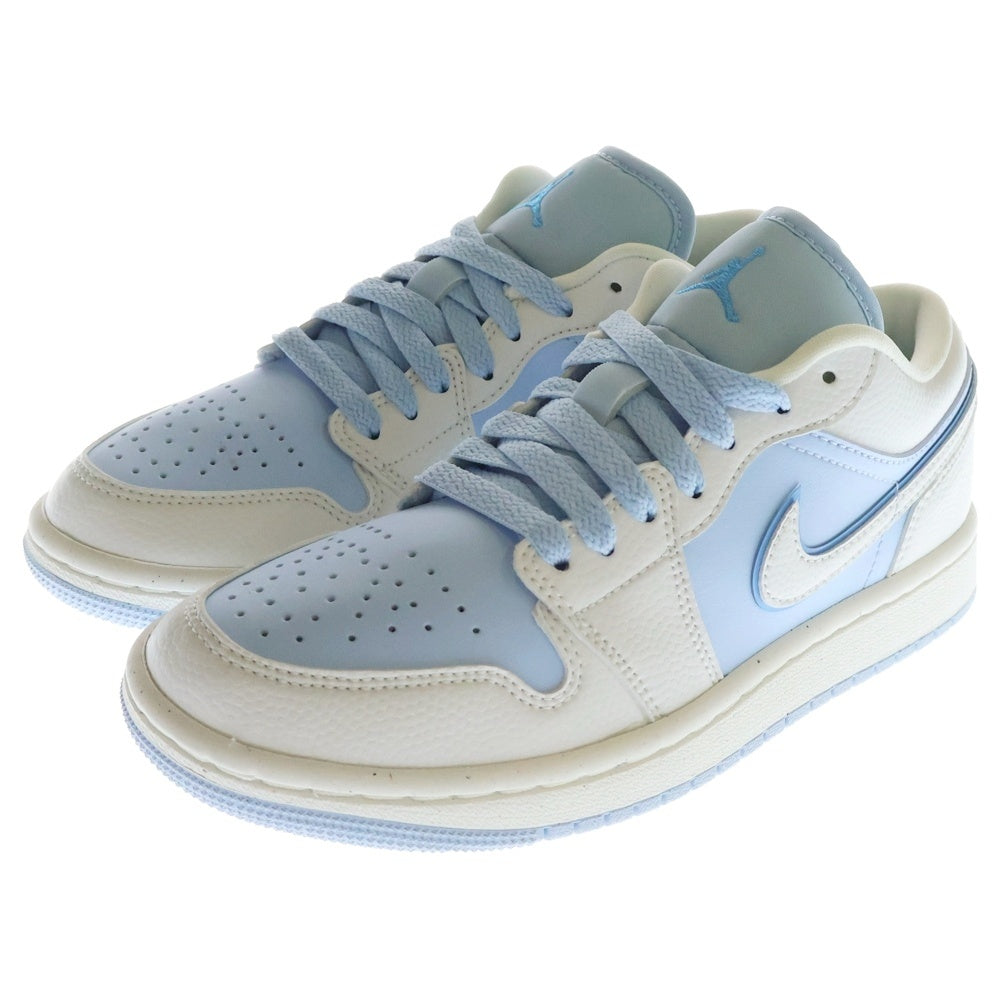 NIKE(ナイキ) WMNS AIR JORDAN 1 LOW REVERCE ICE BLUE ウィメンズ エアジョーダン1 ロー バースアイスブルー ローカットスニーカー US6/23.0cm DV1299-104 レディース