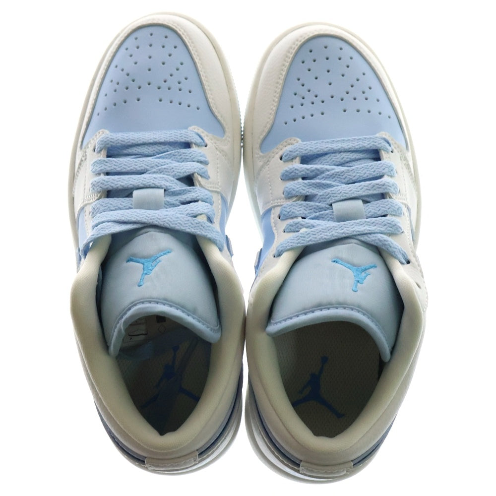 NIKE(ナイキ) WMNS AIR JORDAN 1 LOW REVERCE ICE BLUE ウィメンズ エアジョーダン1 ロー バースアイスブルー ローカットスニーカー US6/23.0cm DV1299-104 レディース