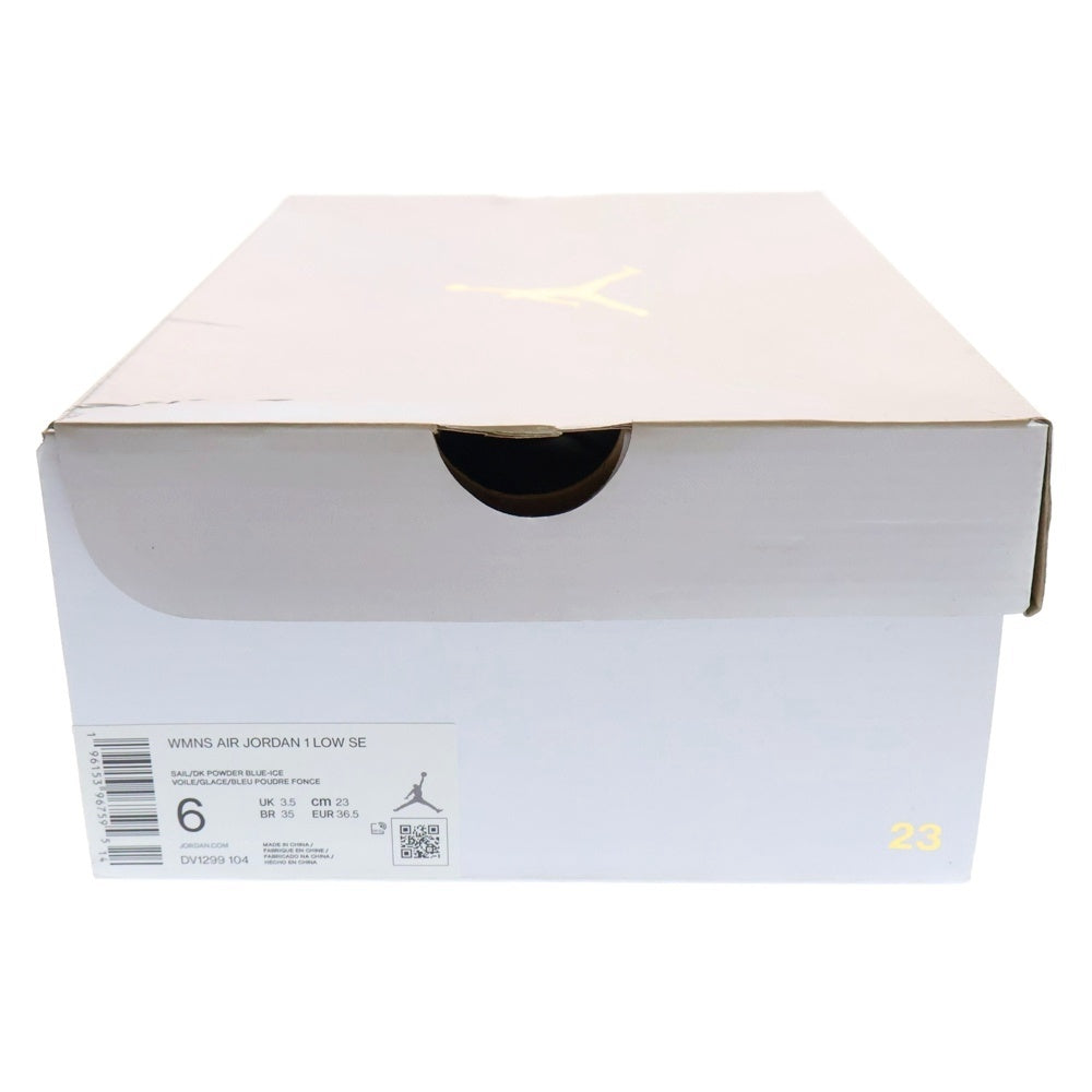 NIKE(ナイキ) WMNS AIR JORDAN 1 LOW REVERCE ICE BLUE ウィメンズ エアジョーダン1 ロー バースアイスブルー ローカットスニーカー US6/23.0cm DV1299-104 レディース
