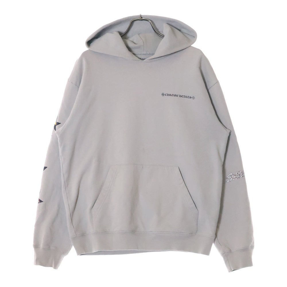 CHROME HEARTS(クロムハーツ) ×MATTY BOY PPO SUGGEST SPACE GRY HD PLVR マッティボーイ プリント スウェットプルオーバーパーカー グレー