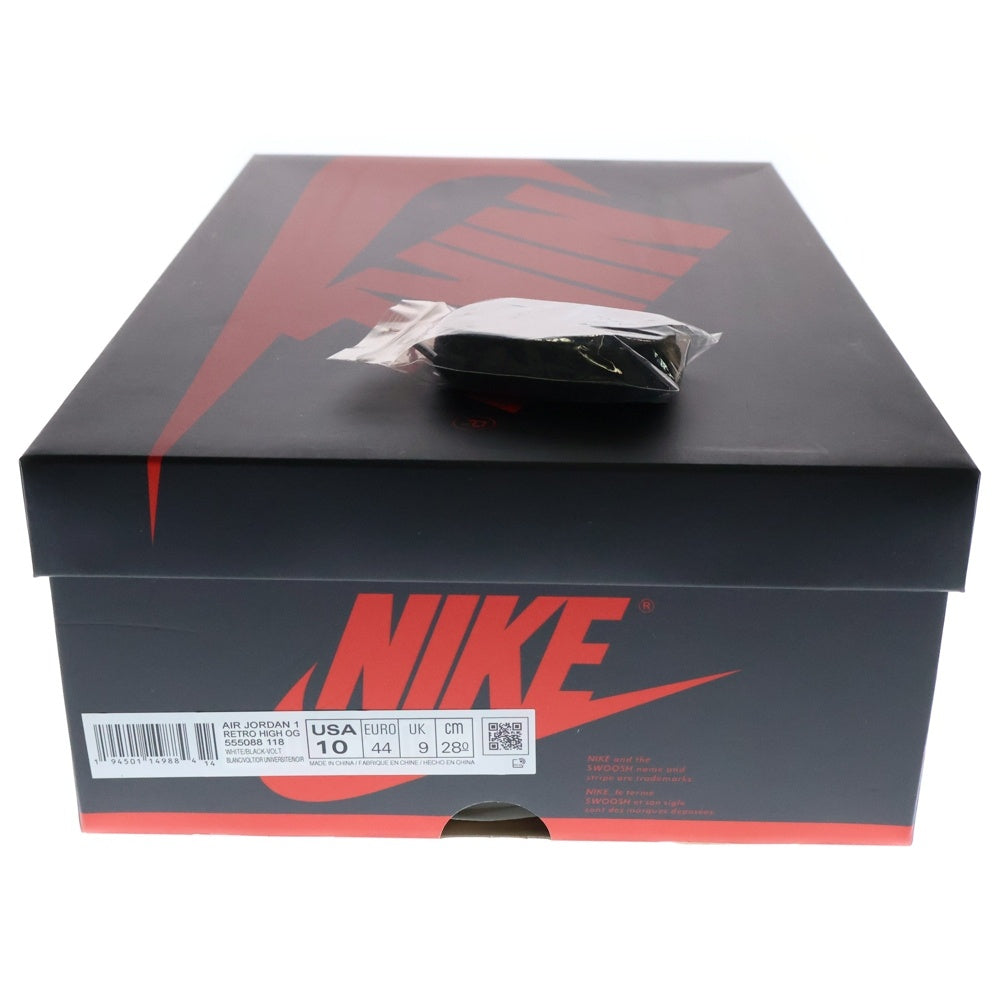 NIKE(ナイキ) AIR JORDAN 1 RETRO HIGH OG Volt Gold エアジョーダン1 ボルト ハイカットスニーカー 555088-118 US10/28cm ホワイト/イエロー